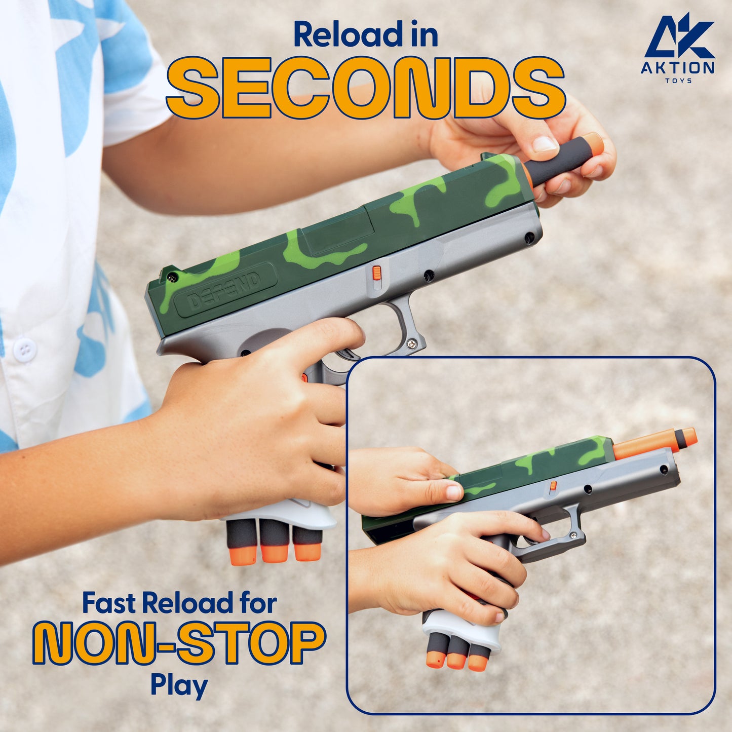 APEX - Glock Toy Blaster with realistic reload